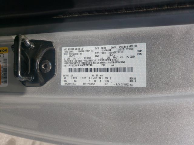 Photo 9 VIN: 1FTEX1CP3JKE22740 - FORD F150 SUPER 