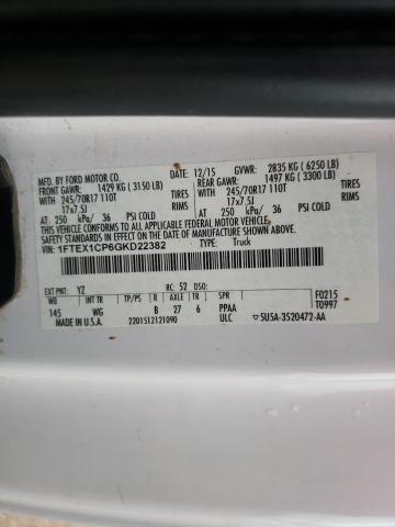 Photo 9 VIN: 1FTEX1CP6GKD22382 - FORD F150 SUPER 