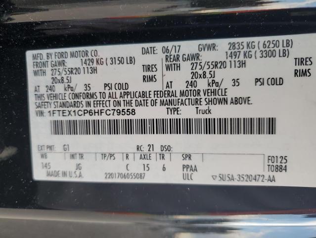 Photo 9 VIN: 1FTEX1CP6HFC79558 - FORD F150 SUPER 