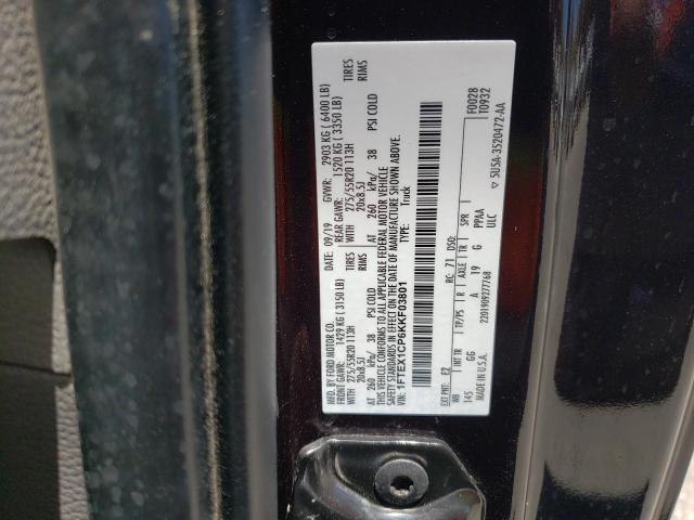 Photo 11 VIN: 1FTEX1CP6KKF03801 - FORD F150 SUPER 