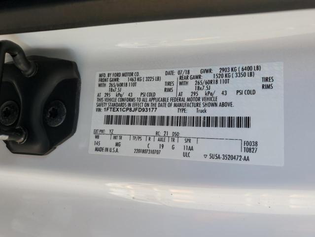 Photo 11 VIN: 1FTEX1CP8JFD93177 - FORD F150 SUPER 