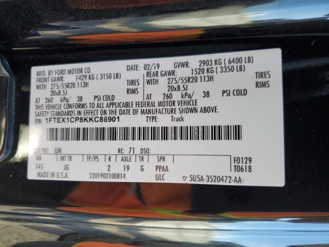 Photo 11 VIN: 1FTEX1CP8KKC86901 - FORD F150 SUPER 