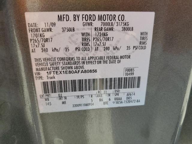 Photo 11 VIN: 1FTEX1E80AFA80856 - FORD F150 SUPER 