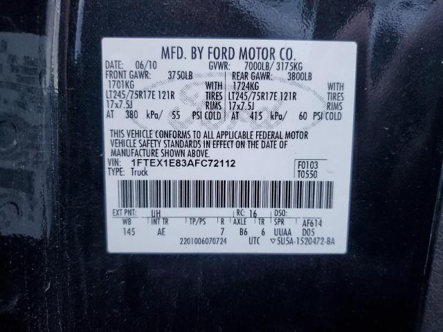 Photo 11 VIN: 1FTEX1E83AFC72112 - FORD F150 SUPER 