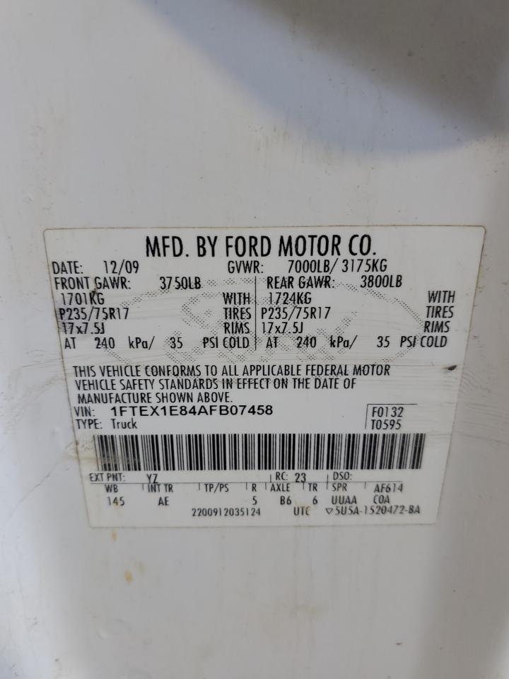 Photo 11 VIN: 1FTEX1E84AFB07458 - FORD F-150 