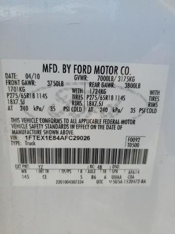 Photo 11 VIN: 1FTEX1E84AFC29026 - FORD F-150 