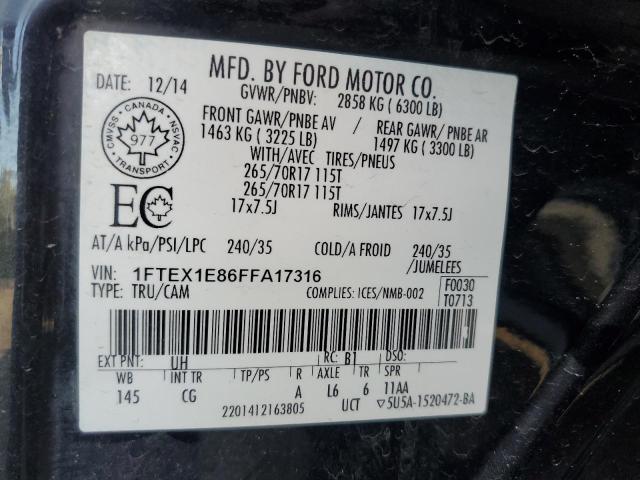 Photo 11 VIN: 1FTEX1E86FFA17316 - FORD F150 SUPER 