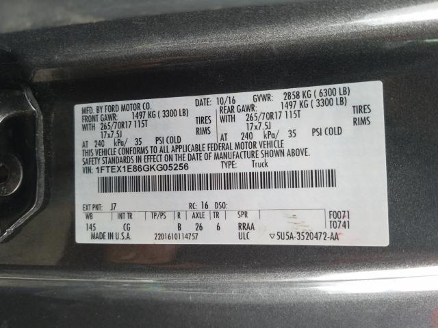 Photo 9 VIN: 1FTEX1E86GKG05256 - FORD F150 SUPER 