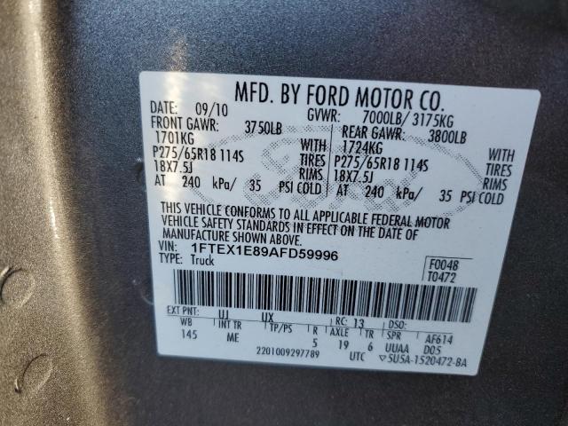 Photo 11 VIN: 1FTEX1E89AFD59996 - FORD F150 SUPER 