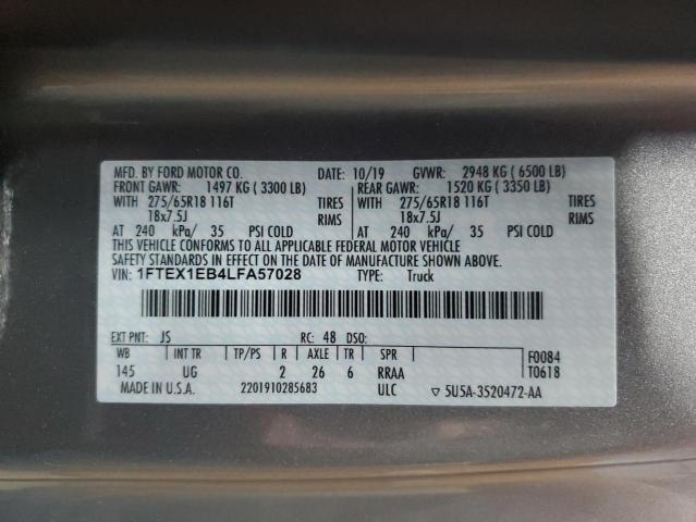 Photo 11 VIN: 1FTEX1EB4LFA57028 - FORD F150 SUPER 