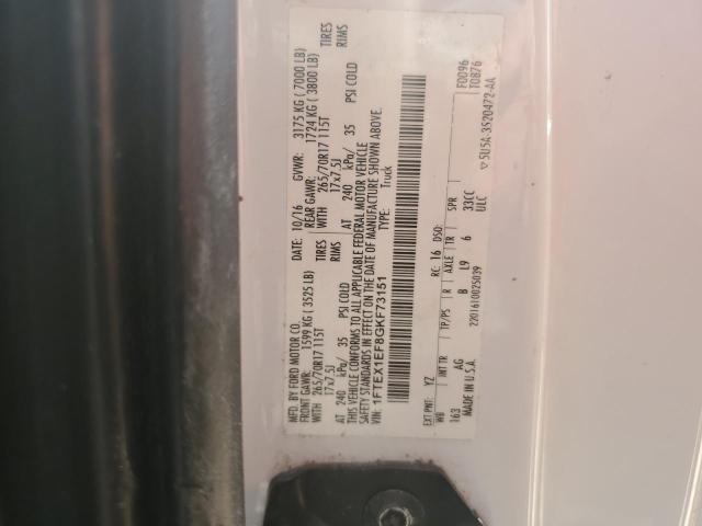 Photo 12 VIN: 1FTEX1EF8GKF73151 - FORD F150 SUPER 