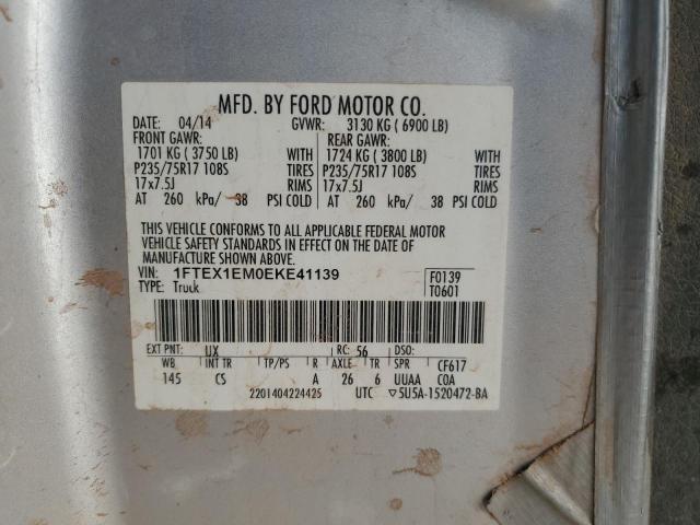 Photo 12 VIN: 1FTEX1EM0EKE41139 - FORD F150 SUPER 