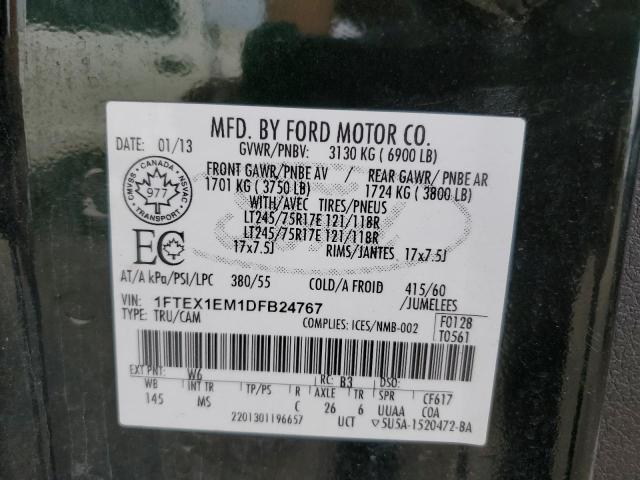 Photo 11 VIN: 1FTEX1EM1DFB24767 - FORD F150 SUPER 