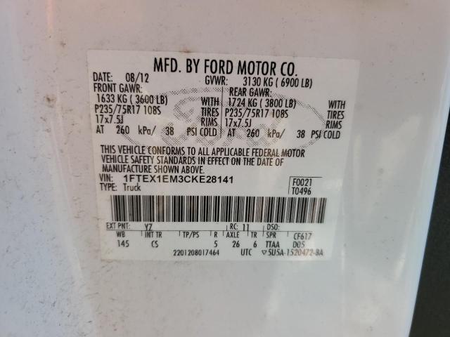 Photo 11 VIN: 1FTEX1EM3CKE28141 - FORD F-150 