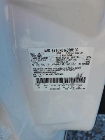 Photo 9 VIN: 1FTEX1EM4CFB87490 - FORD F150 SUPER 