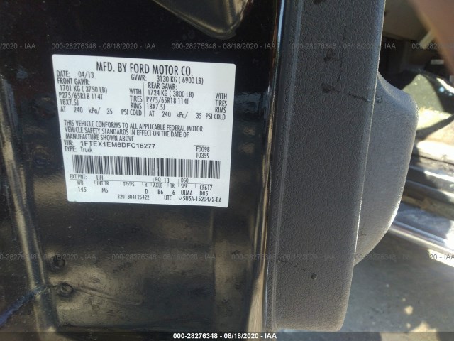 Photo 8 VIN: 1FTEX1EM6DFC16277 - FORD F-150 