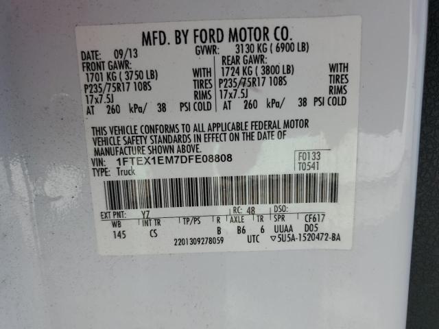 Photo 11 VIN: 1FTEX1EM7DFE08808 - FORD F150 SUPER 