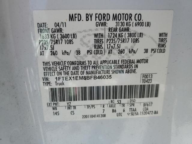 Photo 11 VIN: 1FTEX1EM8BFB46035 - FORD F-150 