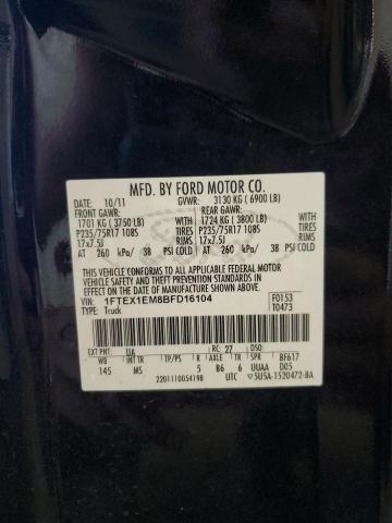 Photo 11 VIN: 1FTEX1EM8BFD16104 - FORD F150 SUPER 