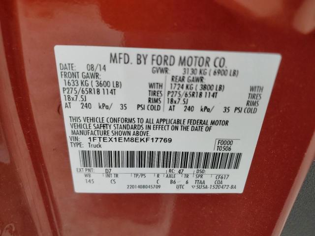 Photo 11 VIN: 1FTEX1EM8EKF17769 - FORD F150 SUPER 