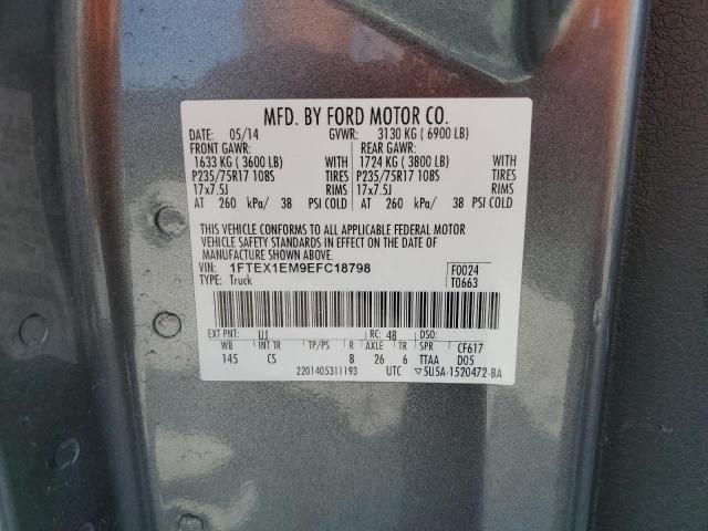 Photo 11 VIN: 1FTEX1EM9EFC18798 - FORD F150 SUPER 