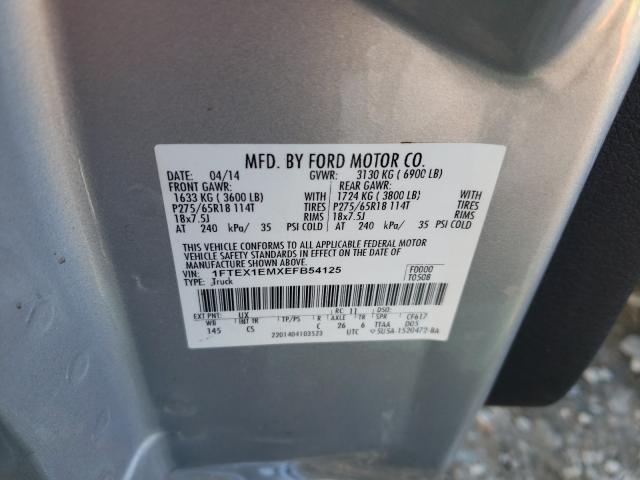 Photo 9 VIN: 1FTEX1EMXEFB54125 - FORD F150 SUPER 