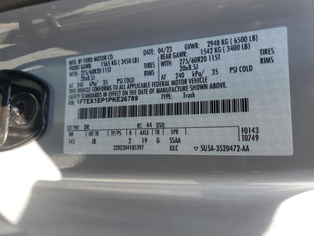 Photo 11 VIN: 1FTEX1EP1PKE26789 - FORD F150 SUPER 