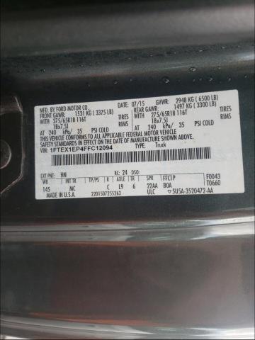 Photo 9 VIN: 1FTEX1EP4FFC12094 - FORD F150 SUPER 