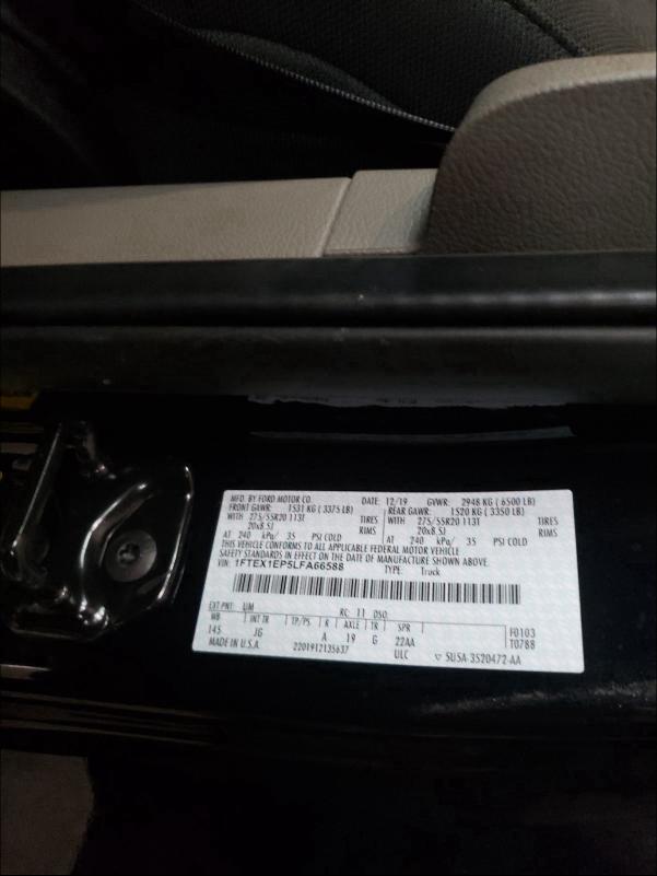 Photo 9 VIN: 1FTEX1EP5LFA66588 - FORD F150 SUPER 