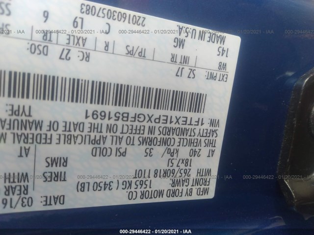 Photo 8 VIN: 1FTEX1EPXGFB51691 - FORD F-150 