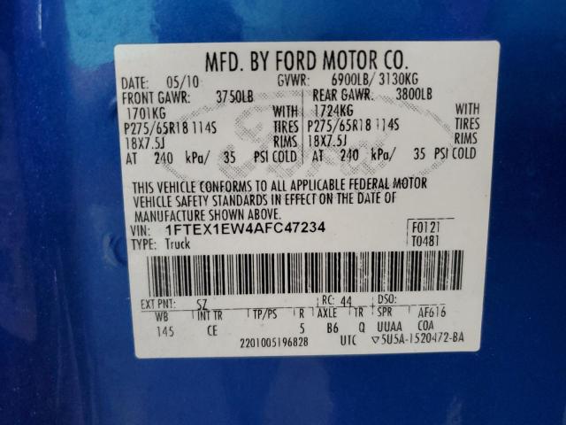 Photo 11 VIN: 1FTEX1EW4AFC47234 - FORD F150 SUPER 