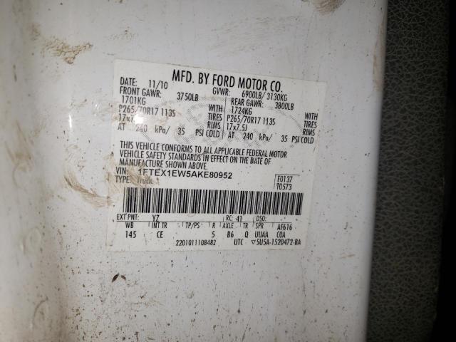 Photo 11 VIN: 1FTEX1EW5AKE80952 - FORD F-150 