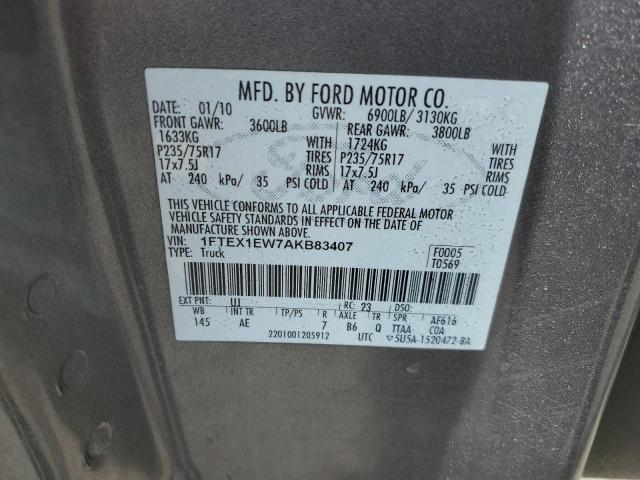 Photo 12 VIN: 1FTEX1EW7AKB83407 - FORD F-150 