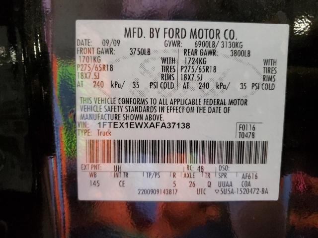 Photo 11 VIN: 1FTEX1EWXAFA37138 - FORD F150 SUPER 