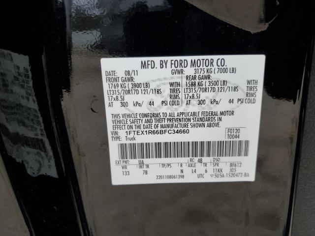 Photo 11 VIN: 1FTEX1R66BFC34660 - FORD F150 SVT R 