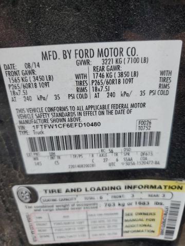 Photo 11 VIN: 1FTFW1CF6EFD10480 - FORD F-150 