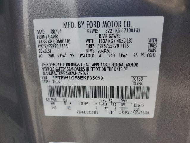 Photo 11 VIN: 1FTFW1CF8EKF35099 - FORD F-150 