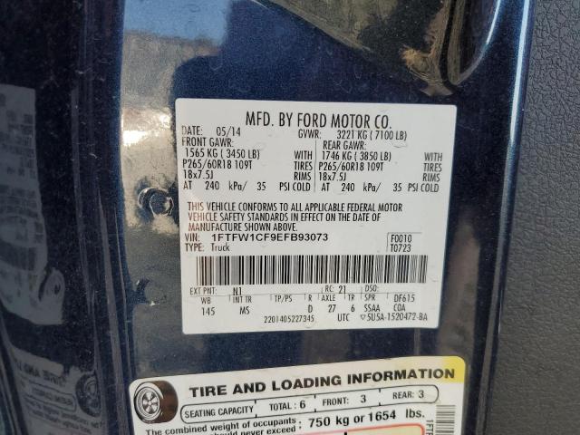 Photo 9 VIN: 1FTFW1CF9EFB93073 - FORD F150 SUPER 