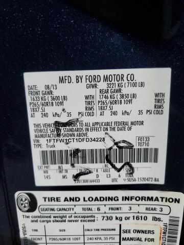 Photo 11 VIN: 1FTFW1CT1DFD34223 - FORD F150 SUPER 