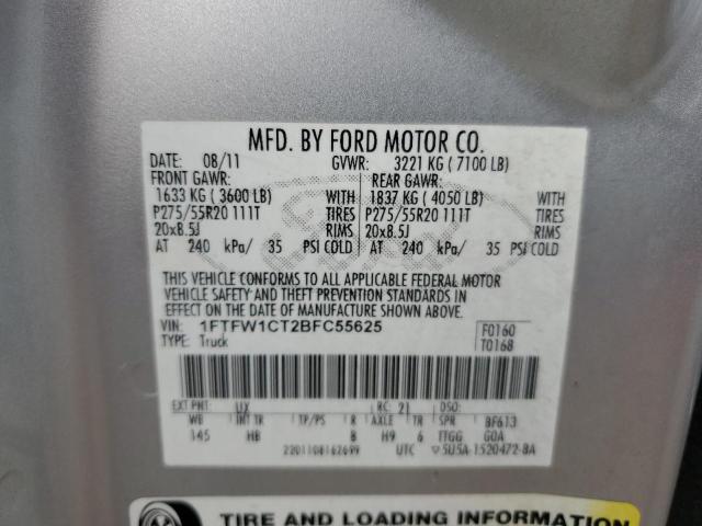 Photo 11 VIN: 1FTFW1CT2BFC55625 - FORD F150 SUPER 