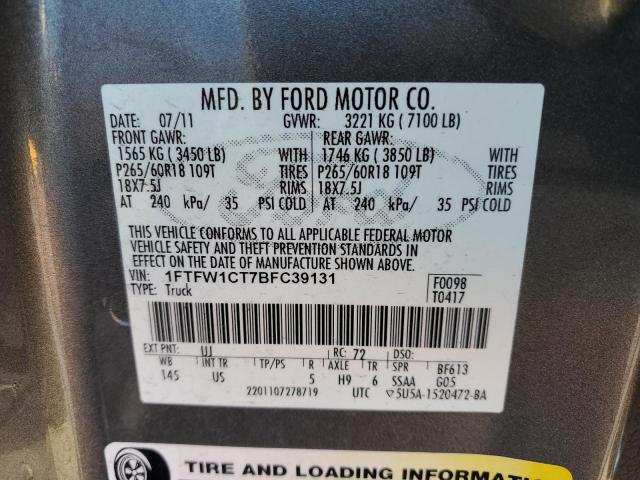 Photo 11 VIN: 1FTFW1CT7BFC39131 - FORD F-150 