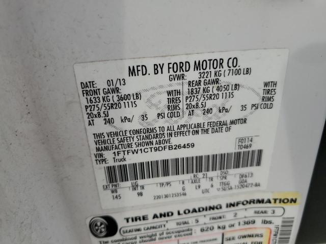 Photo 11 VIN: 1FTFW1CT9DFB26459 - FORD F150 SUPER 