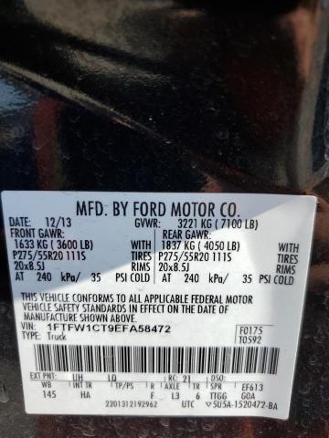 Photo 12 VIN: 1FTFW1CT9EFA58472 - FORD F150 SUPER 