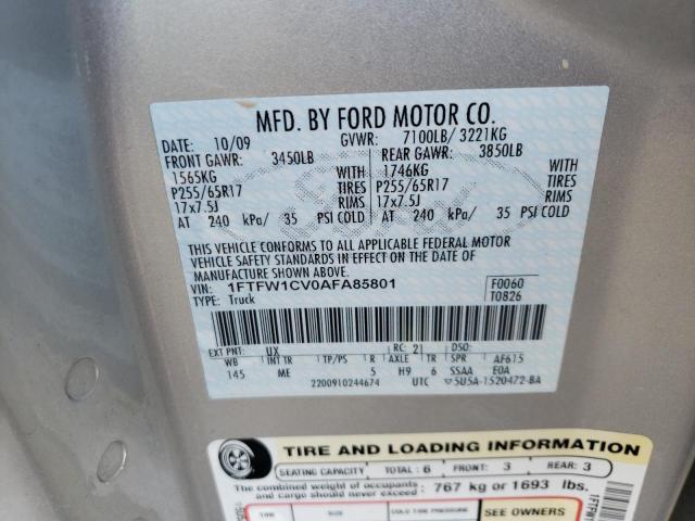 Photo 11 VIN: 1FTFW1CV0AFA85801 - FORD F150 SUPER 