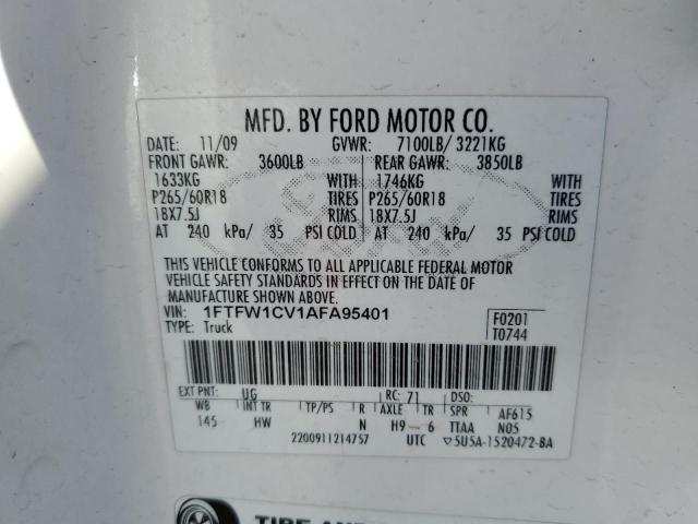 Photo 11 VIN: 1FTFW1CV1AFA95401 - FORD F150 SUPER 