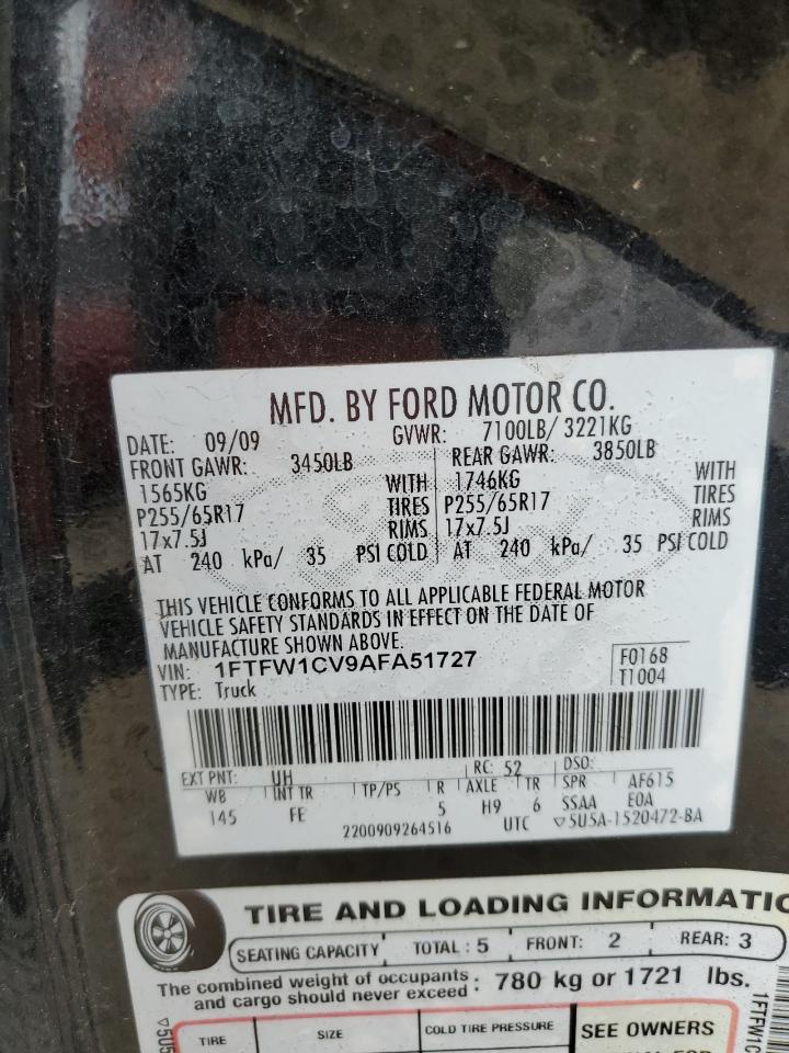 Photo 12 VIN: 1FTFW1CV9AFA51727 - FORD F-150 