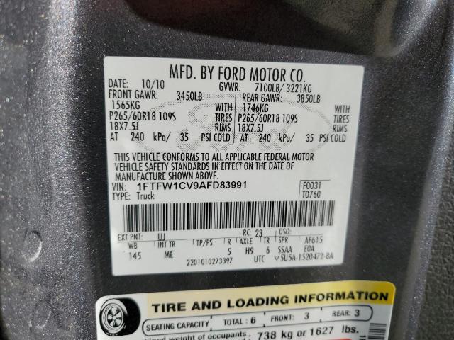 Photo 11 VIN: 1FTFW1CV9AFD83991 - FORD F-150 