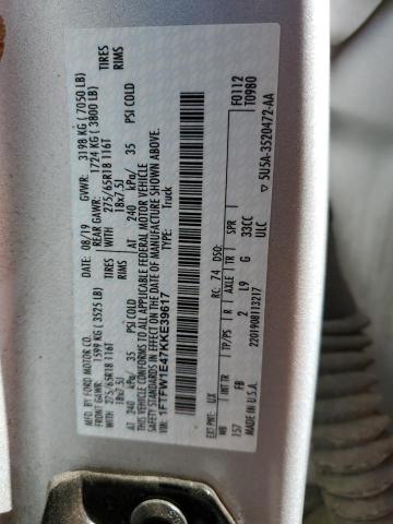 Photo 12 VIN: 1FTFW1E47KKE39617 - FORD F150 SUPER 