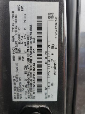 Photo 11 VIN: 1FTFW1E52PKE16133 - FORD F150 SUPER 