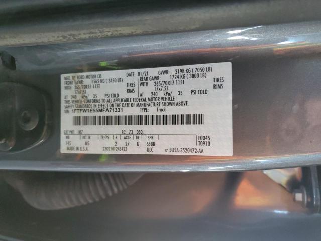 Photo 11 VIN: 1FTFW1E55MFA71331 - FORD F150 SUPER 